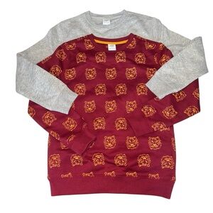 Amazon Essentials Boys Size L or XL Sweatshirts Lot of 2 Tiger Red & Gray